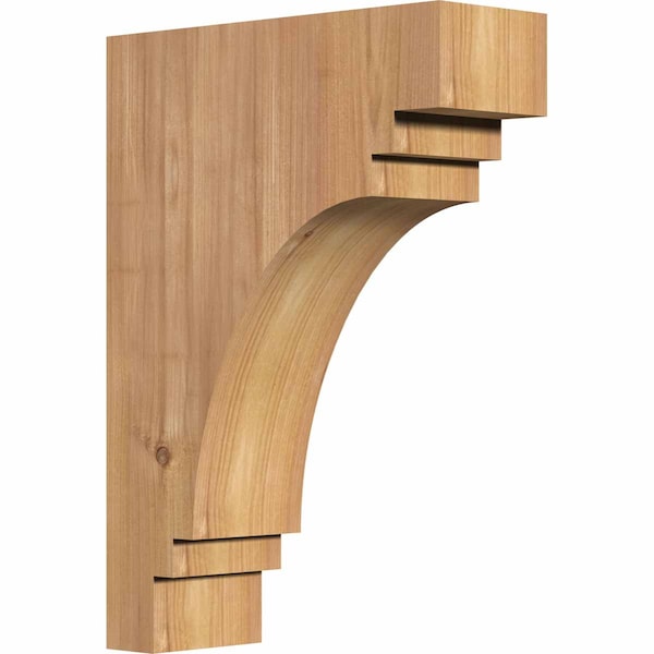 Ekena Millwork Pescadero Smooth Corbel, Western Red Cedar, 3 1/2"W x 10"D x 14"H COR04X10X14PEC00SWR - main
